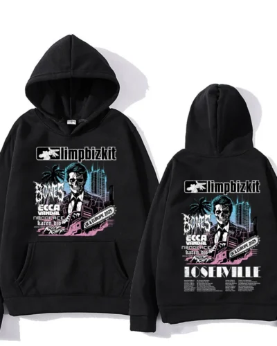 Limp Bizkit Pullovers UK and Europe Tour Graphic Printing Sweatshirts Men Women Oversized Clothing High Street Casual Pullovers