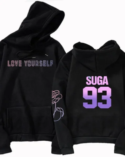 jungkook Unisex hoody kpop jung kook hoodies 97 sweatshirt love yourself KPOP hoody sweatshirt XL for casual harajuku kpop hoody