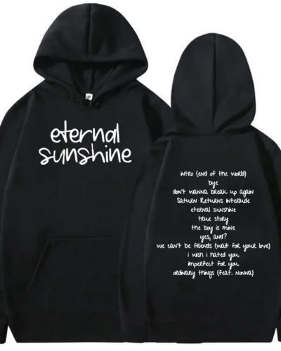 Ariana Grande Eternal Sunshine 2024 New Album Hoodie Men Women Casual Fashion Pullover Oversized Sweatshirts Hip Hop Streetwear
