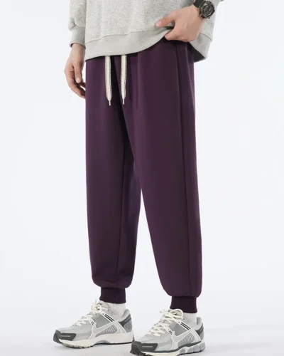 Ankle Length Men's Baggy Pants Loose Sport Jogger Trouser Male Big Size Plus Large Cuff Fashion Casual Elastic Sweatpant 9XL 8XL