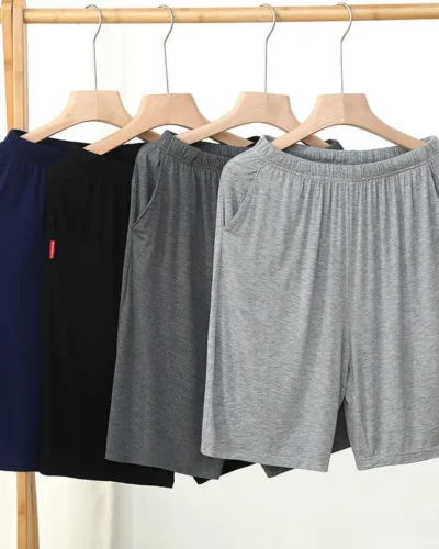Homme Short Mens Jogging Casual Sweatpant Men size 6XL Breathable Home shorts Beach Solid Cotton Shorts Men Striped Panties