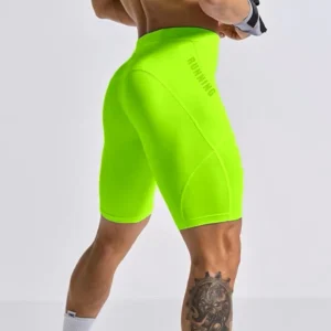 Men's Bodybuilding Shorts Summer Men Crossfit Shorts Compression Running Gym Shorts Elastic Compressions Leggings