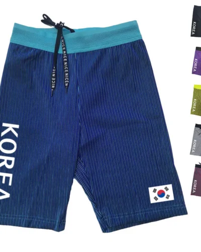 Korea Running Sportswear Men's Sports Lycra Running Man Tights Trousers Leggings Pants Gym Fitness Shorts Male Marathon
