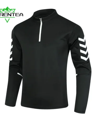 Running Jackets Men Reflective Long Sleeve T-Shirts Sportswear Jogging Outdoor Sport Coat Gym Fitness Autumn Breathable Top Coat
