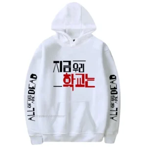 All of Us Are Dead Hoodies Men Korean Harajuku Fashion Hoodie Sweatshirt Clothes New Listing Funny Print Long Sleeve Clothes Men