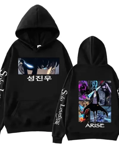 Solo Leveling Vintage 90s Hoodie Men and Women Hip-hop Sports Harajuku Pullover Sweatshirt Spring Sweatshirt