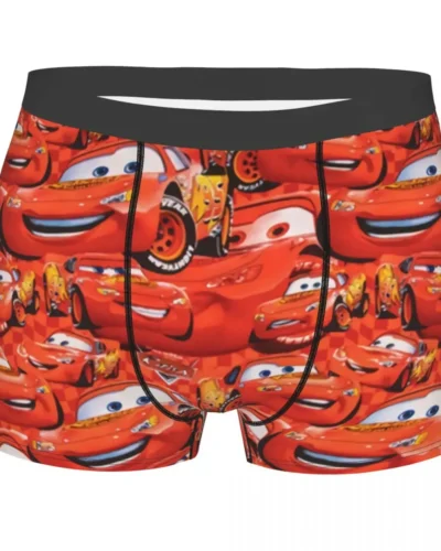 Custom Lightning McQueen Car Collage Boxers Shorts Men's Briefs Underwear Cool Underpants