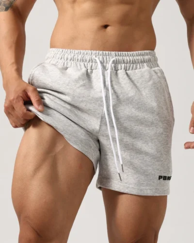 Men's casual sports shorts Cotton fitness stretch 3 point pants, suitable for daily outdoor beach travel