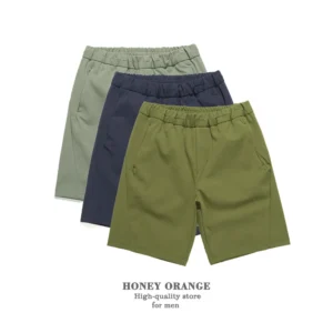 2025New Casual Elastic waist Running Basketball Men's shorts Summer High Quality Knit Solid color Sneakers shorts male