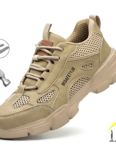 Summer Labor Protection Safety Wrok Shoes Anti Smashing Steel Toe Cap Breathable Comfortable Safety Boots Industrial Male Shoes