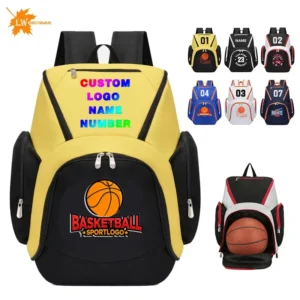 Basketball Backpack Printing Photos Sports Training Football Bag Men's Bag Custom Logo Printing Name Pattern