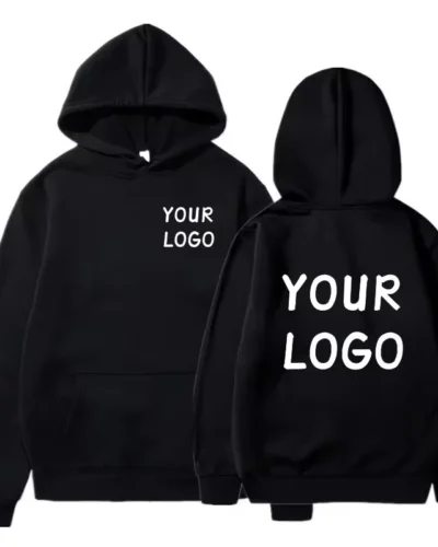 DIY Custom Your Brand LOGO  Men Women Casual Hoodie  Top Solid Color Pullover Street Personality Sweatshirt Custom Gifts