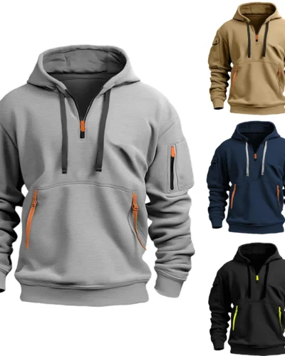 Biy 2024  Dropped Shoulder Hooded Sweatshirt Men's Women's Plus Size Loose Pullover Fashion Sweatshirt