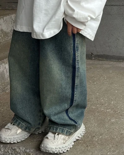 New Kids Baby Boys Retro Jeans Children's Fashion Denim Pants Spring Autumn Korean Casual Kids Baby Boys Jeans
