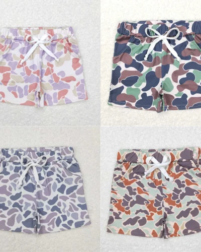 Wholesale Hot Sale RTS Kids Shorts For Baby Boys Girls Camouflage Pocket Shorts For Children Boutique Children's Clothing