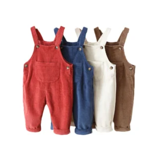 Lawadka 1-3T Corduroy Newborn Baby Jumpsuit For Girls Fashion New Spring Autumn Kids Pants For Boys Solid Pocket Overalls 2025