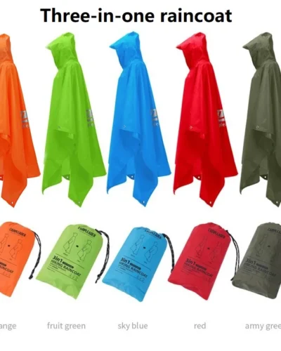 New Waterproof Rain Resistant Men's Raincoat with Hood Rain Jackets Adult Big Size Raincoat Waterproof Cape Rain Poncho XYJ03