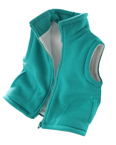 Children's Vest for Boy Teenager Outerwear Waistcoats Sleeveless Jackets Girl Polar Fleece Baby Kids Vest Warm Winter Clothes