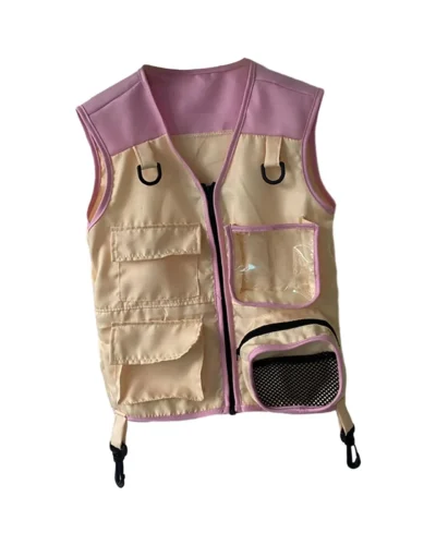 Kids Explorer Vest Festival Gifts Kids Camping Costume Outdoor Adventure Vest Soft Dress up Portable for Hiking Teens Girls Boys