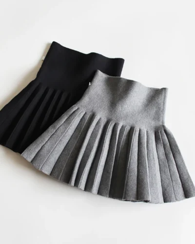 Elegant Kids Pleated Skirt Girls Soft and Comfortable Bottoms Children Fashion High Waist Short Princess Dress for Everyday Wear