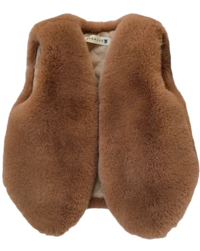 Baby Girls Faux Fur Vest Children Kids Warm Outfits Christmas WaistCoat Tollder Jacket Coat Clothes Outerwear Clothing