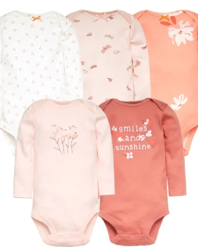 3-5 PCS/LOT Soft Cotton Baby Bodysuits Long Sleeve Newborn Baby Clothing Set Christmas Baby Girls Boys Clothes Infant Jumpsuit
