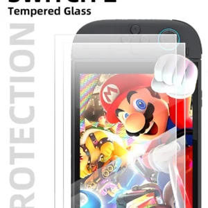 9H Tempered Glass for Nintendo Switch 2 Screen Protector, Bubble-Free 99% HD Clarity Anti-scratch Protection Film Accessories