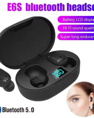 TWS Wireless Bluetooth 5.0 Headphones E6S Noise Cancelling Sport Earphones HiFi Bass Stereo Gaming Headsets For All Smartphones