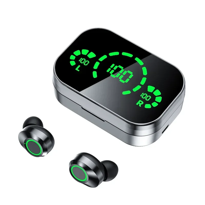 Long Battery Life Earphones Bluetooth Wireless Headphones YD03 Mirror Storage Box Handfree Blutooth Handsfree Earphone Phone