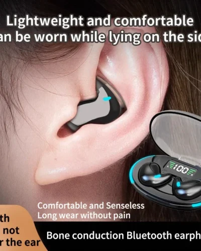 Sleep Wireless Earphone TWS Bluetooth 5.3 Headphones Hidden Earbuds IPX5 Waterproof Noise Reduction Sports Headset