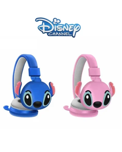 Disney Stitch Wireless Bluetooth Headphones AH-806 HIFI Stereo Sound Foldable Headsets with Mic Anime Cartoon Kids Birthday Gift