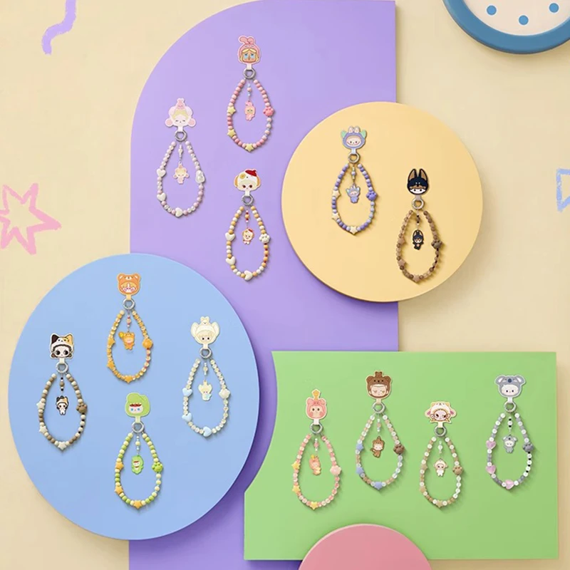Cute Particle Nebula Pajama Party Series Flowing Pendant Mobile Phone Accessories Dimensional Girl Trend Peripheral Mystery Box