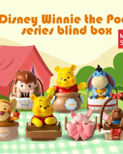 Miniso Disney Winnie The Pooh Mystery Box Winnie Tigger Eeyore Piglet Owl Action Figure Desktop Decoration Birthday Gift Random