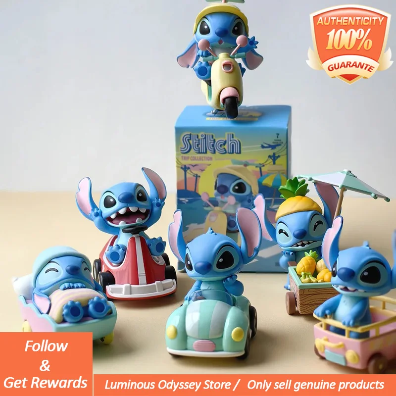 Kawaii Stitch Play Series Blind Box Lucky Mystery Box Anime Figure Model Collection Decoration Toys For Kids Xmas Gifts