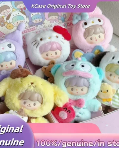 Authentic Spot Zzoton And Sanrio Family Friend Alliance Cute Series Blind Box Cute Plush Toy Pendant Birthday Gift Mystery Box