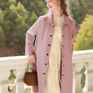 I BELIEVE YOU British Trench Coat Women Mid-length 2023 Autumn New High-grade Gentle Retro Turn-down Collar Jackets 2234185356