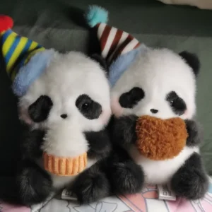 12cm Panda Roll Fat Baby Party Series Blind Box Plush Cute Bag Pendant Ornament Key Chain Mystery Box Birthday Kids Toys Gift