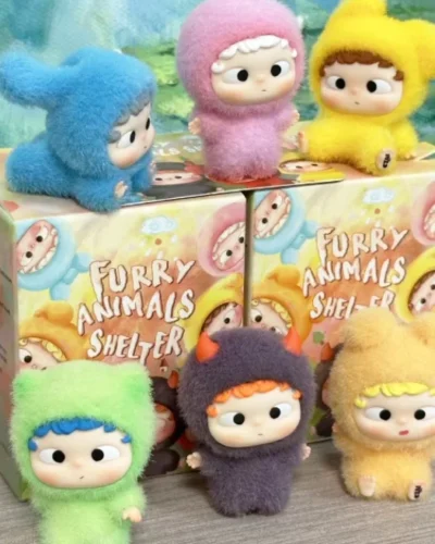 Heyone Ozai mini Furry Animals Shelter Series Blind Box Mystery Toys Doll Cute Anime Figure Ornaments girl Gift Collection