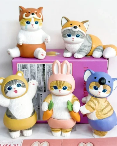 Mofusand Cat Blind Box Cos Animal Panda Rabbit Action Figure Toy Decoration Ornaments Xmas Gift