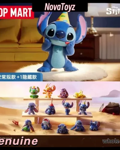 New Pop Mart Stitch Little Emotions Series Blind Box Mystery Box Trendy Toys Doll Cute Kawaii Anime Figure Desktop Ornaments