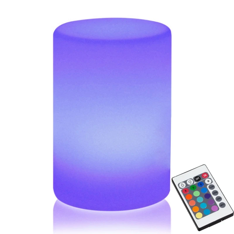 D10*H15cm,LED Table Lamps, Luminescent Cylinder, Rechargeable, SK-LF50, Furniture Ornaments, Bedside Lamps,For Party Event, 1pc,