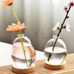 Nordic Bubble Glass Vase With Vase Home Decor Simple Modern Hydroponic Flower Pot Creative Spherical Flower Vase Dining Room