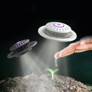 F2 Miniature Gardening Glass Plant Terrarium with Grow Light Succulent Moss Landscape Glass Terrarium Plant Lovers Gift