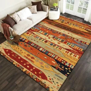 VIKAMA Bohemian Pattern Decorative Carpet Tribal Style Moroccan Luxury Persian Art Multi-style Rug Geometric loop-pile Rug