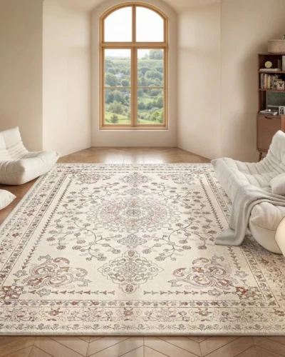 Living Room Carpet Retro French Plush Bedroom Rug Home Large Area Luxury High-end Custom Soft Coffee Table Floor Mats Tapete 양탄자