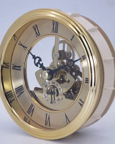 97mm Retro Gold Table Clocks Perspective Clock Gear Movement Hour Floor Wall Home Decor Metal Small Wall Clocks Room Decoration