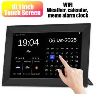 Touch Screen 10.1 Inch WIFI Digital Calendar Clock Display Time Date Weather Forecast Medicine Time Reminder Dementia Alzheimers