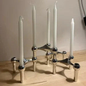 Metal Candle Holder Nordic Molecular Structure Gold Candlestick Centerpiece Living Room Decoration Gift Home Decore Candelabra
