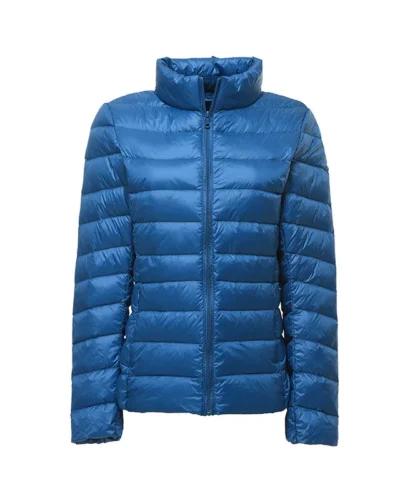 Women's Short Slim Fit Puffer Jacket 2023 New Spring Stand Collar Ultra Light Weight  Portable Windproof  White Duck Down Coat