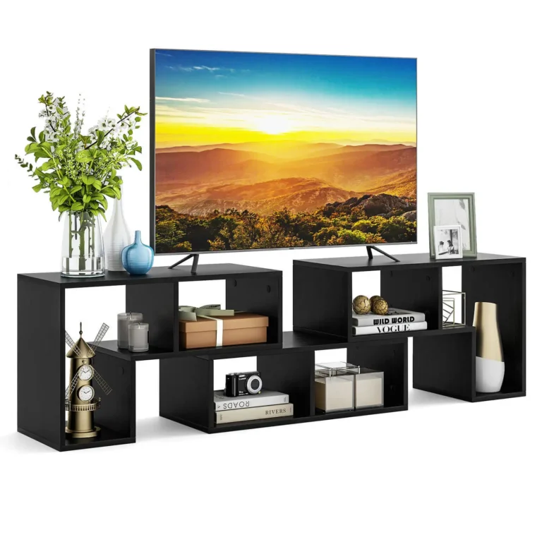 3 PCS TV Stand for TV's up To 65" Console Entertainment Center Bookcase Shelves